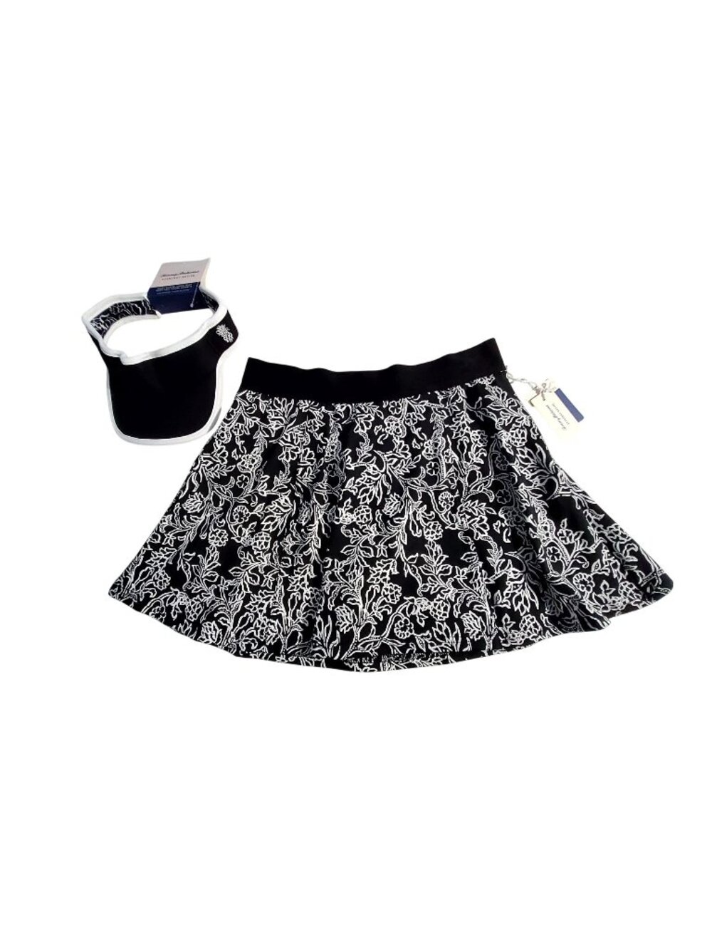 Tommy Bahama Womens Everyday Active Skort With Matching Visor UPF 50 Size M
